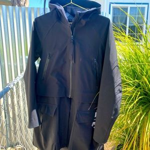 LULU LEMON HOODED TRENCH COAT